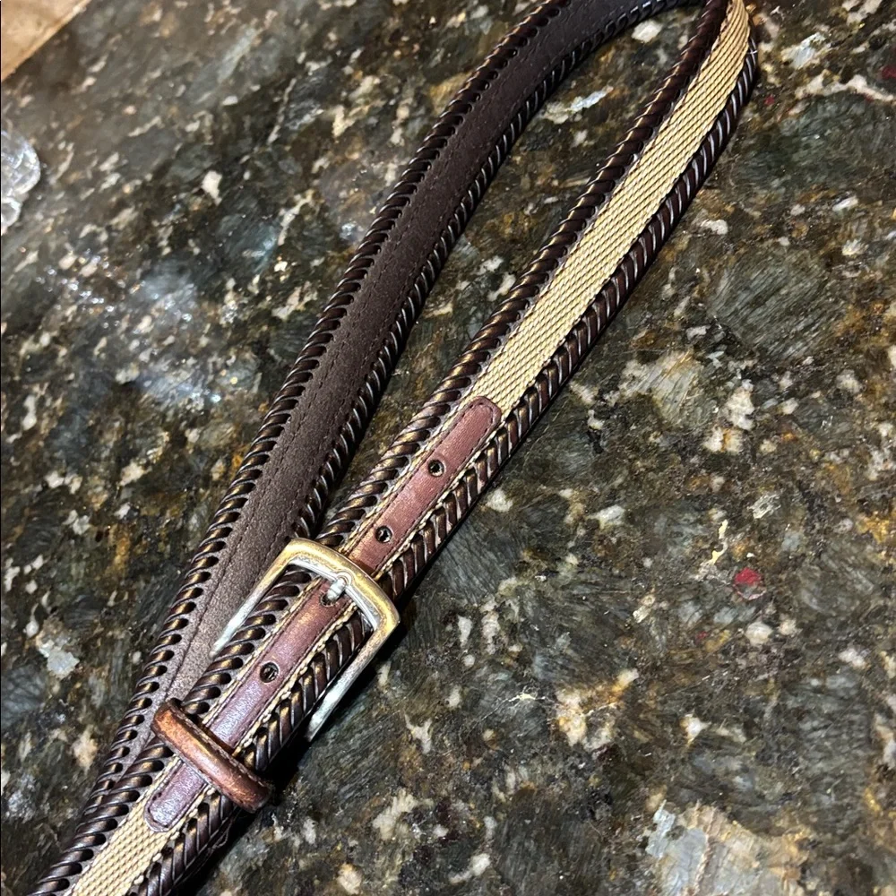 Bonded Braided Genuine Leather/fabric belt! Men’s 36